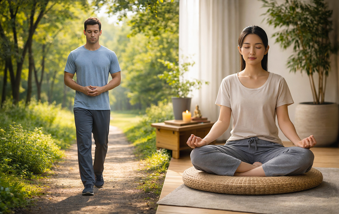 Walking Meditation vs Sitting Meditation Which Is Better for You